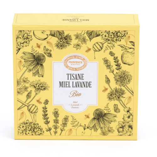 Organic herbal tea box “Honey Lavender” - Provence d’Antan (20 bags) 