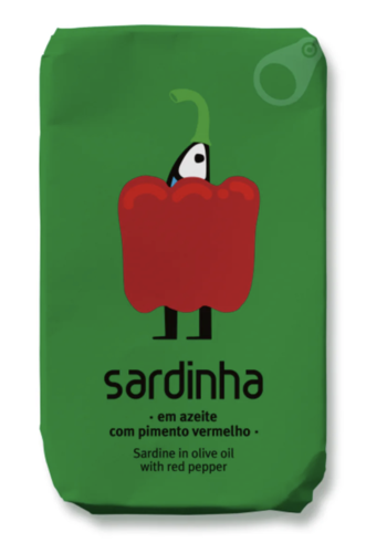 Sardines dans l'huile d'olive et piments rouges - Sardinha 120g 