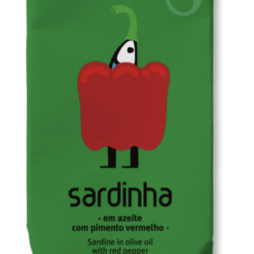 Sardines in Organic Olive Oil with Red Pepper - Sardinha 120g 