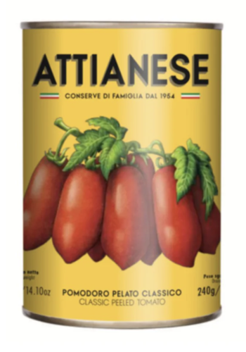 Tomates entières pelées - Attianese 400g 
