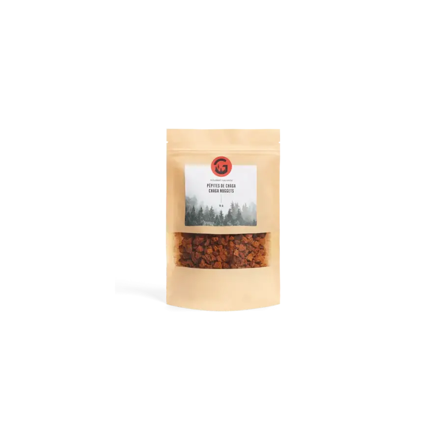 Pépites de champignon chaga sauvage - Gourmet Sauvage 70g