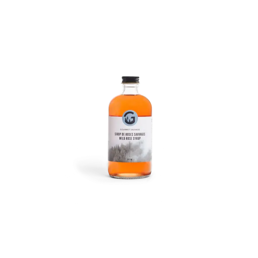 Sirop de roses sauvages de Kamouraska - Gourmet Sauvage 245ml