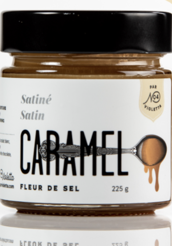 Caramel with fleur de sel (white chocolate satin) - By Violetta 225g 