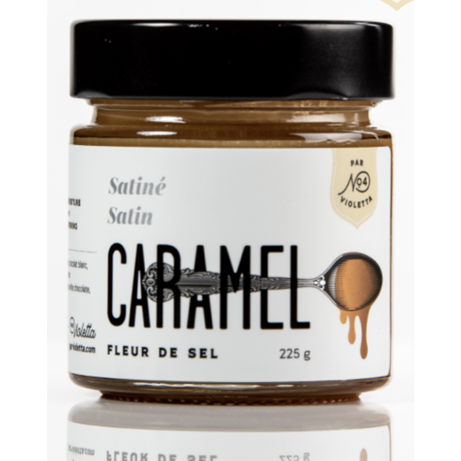 Caramel with fleur de sel (white chocolate satin) - By Violetta 225g