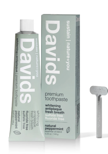 Peppermint Natural Toothpaste - Davids 149g 