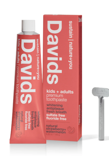 Dentifrice naturel à la fraise et melon d'eau - Davids 149g 