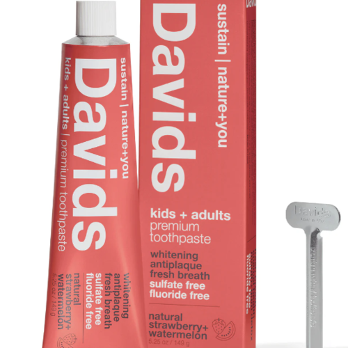 Strawberry and Watermelon Natural Toothpaste - Davids 149g 