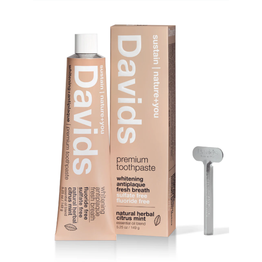 Herbal Citrus and Peppermint Natural Toothpaste - Davids 149g