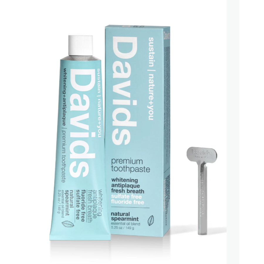 Dentifrice naturel à la menthe verte  - Davids 149g