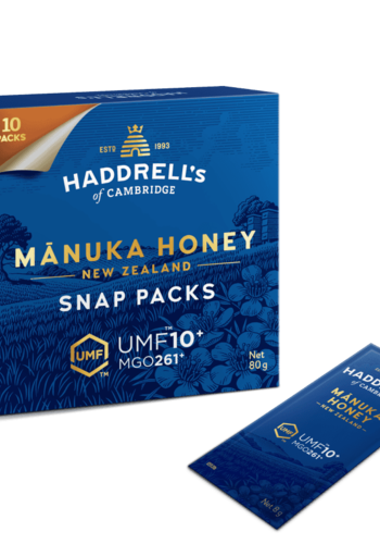 Manuka Honey (Snap Packs) UMF 10+ - Haddrell's 10 x 8g 