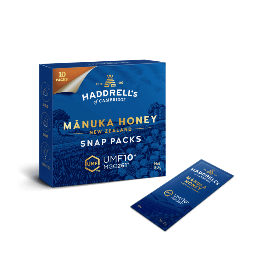 Manuka Honey (Snap Packs) UMF 10+ - Haddrell's 10 x 8g