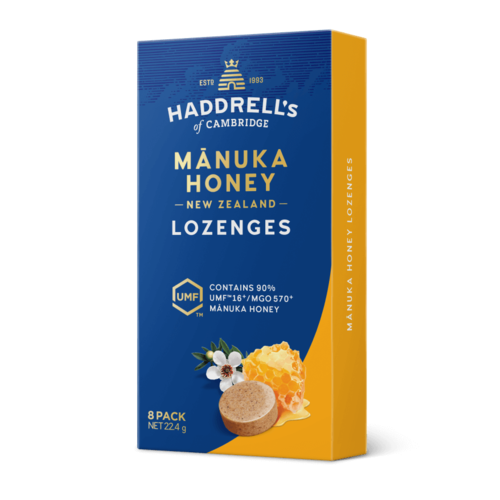 Pastilles de miel Manuka (Lozenges) UMF 16+ - Haddrell's 8x 2.8g 