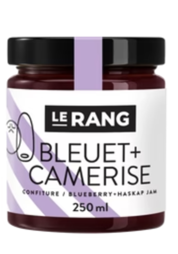 Confiture de bleuet et camerise - Le Rang 250ml 
