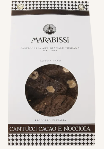 Cantucci (Italian cookie) with cocoa and hazelnuts - Marabissi 200g 