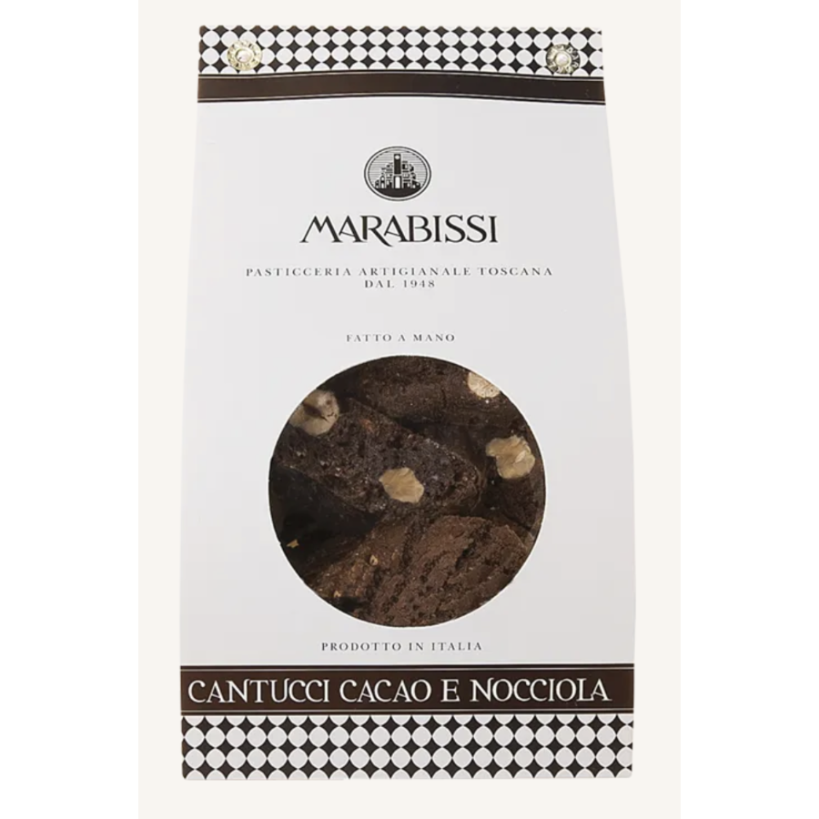Biscuits cantucci au cacao et noisettes - Marabissi 200g