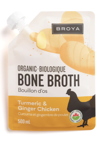 Ginger and Tumeric Bone Broth (Organic) - Broya 500ml 