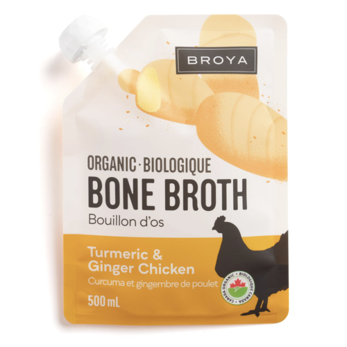 Ginger and Tumeric Bone Broth (Organic) - Broya 500ml 