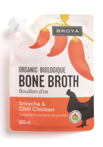 Sriracha and Chili Chicken Bone Broth (Organic) -Broya 500ml 