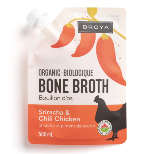 Sriracha and Chili Chicken Bone Broth (Organic) -Broya 500ml 