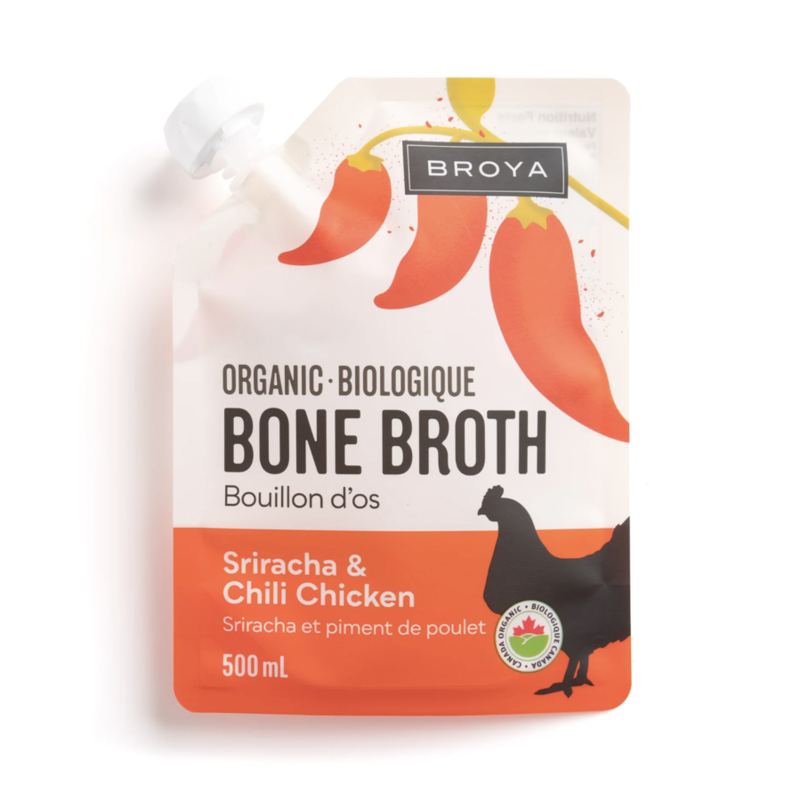 Sriracha and Chili Chicken Bone Broth (Organic) -Broya 500ml