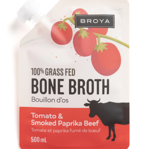Tomato and Smoked Paprika Beef Bone Broth (100% Grass Fed) -Broya 500ml 