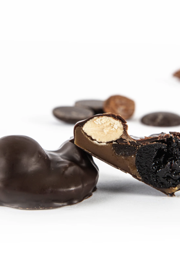 Caramel, almond, cherry mendiants (2 pieces) - Couleur Chocolat 40g 