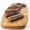 Marshmallow, dark chocolate and salted caramel broom - Couleur chocolat 40g