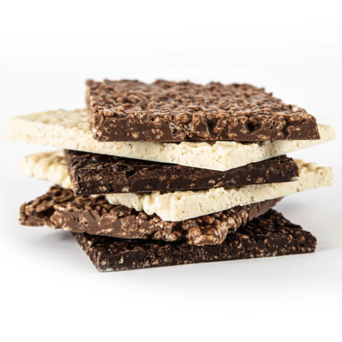 Rice and dark chocolate pave - Couleur chocolat 65g 