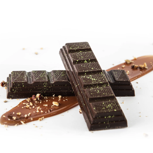 Salted Caramel and Roasted Pecan Chocolate Bar - Couleur Chocolat 50g 