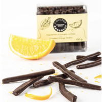 Candied orange strips - Chocolate color 100g