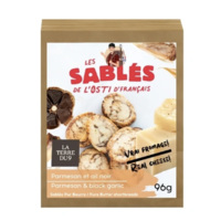 Biscuits au parmesan et ail noir - Les Sablé de L'Osti D'Français 96g