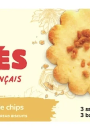 Pure butter shortbread with maple chips - Les Sablé de L'Osti D'Français 210g 