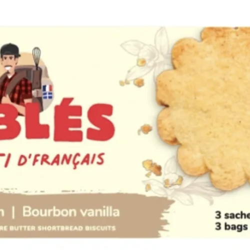 Pure butter bourbon vanilla shortbread - Les Sablé de L'Osti D'Français 200g 