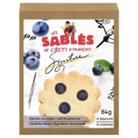 Pure butter wild blueberry biscuits (6 biscuits) - Les Sablé de L'Osti D'Français 84g
