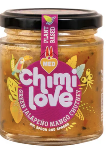 Green Jalapeno Mango Chutney - Chimi Love 190 mL 