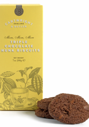 Biscuits au beurre et triple chocolat - Cartwright & Butler 200g 
