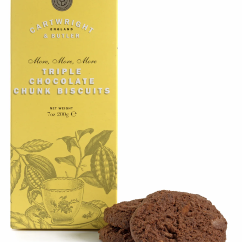 Biscuits au beurre et triple chocolat - Cartwright & Butler 200g 