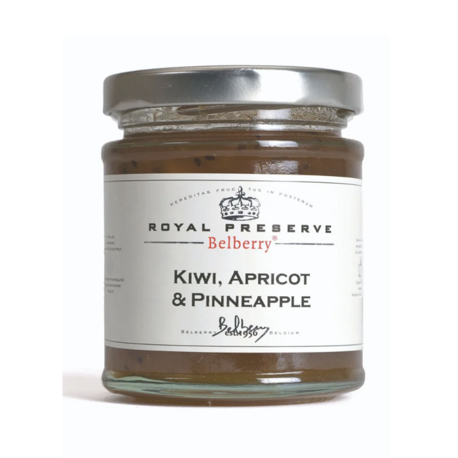 Kiwi, Apricot and Pinneapple Jam - Belberry 215g