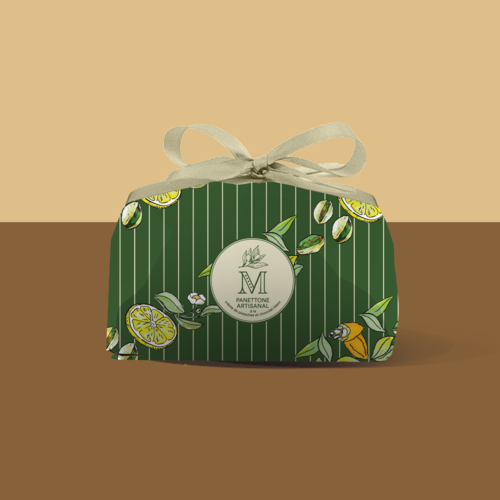 Panettone à la crème de pistaches et chocolat blanc- Les Passions de Manon 1kg 