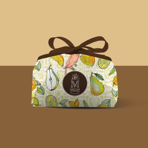 Panettone poire et chocolat - Les Passions de Manon 1kg 