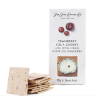 Craquelins à l'huile d'olive extra vierge, canneberge et griottes - Fine cheese co. 125g