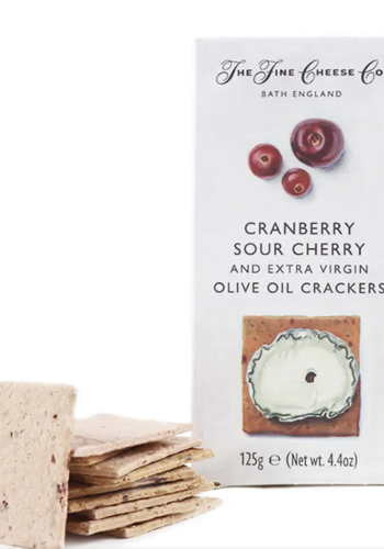 Cranberry, Sour Cherry & Extra Virgin Olive Oil Crackers - Fine cheese co. 125g 