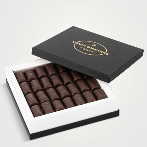 Gift box marzipan (almond paste) with praline chocolate - Louis d'Anvers 392g 