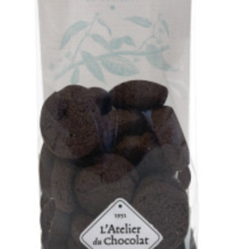 Lemon butter cookies coated in dark chocolate - L'Atelier du Chocolat 135g 