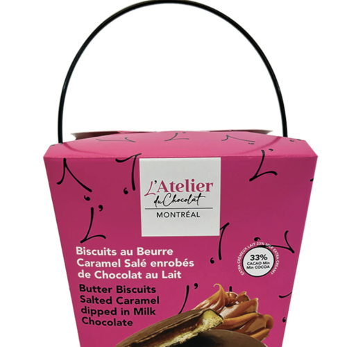 Butter Biscuits Salted Caramel dipped in Milk Chocolate - L'Atelier du Chocolat 135g 