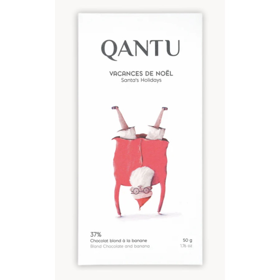 Blond chocolate bar “Christmas Holidays” - Qantu 50g