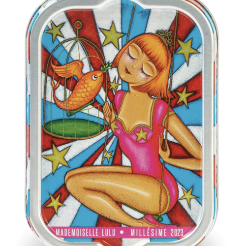 Vintage sardines resting in extra virgin olive oil - La Perle des Dieux 115g 