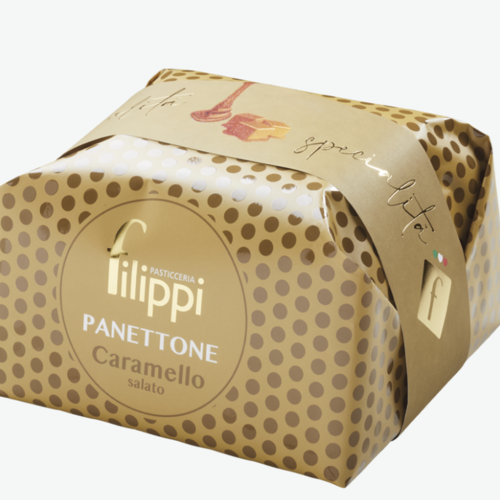 Salted caramel panettone - Filippi 1kg 