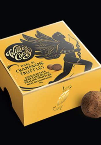 Dark chocolate truffles with Marc de Champagne - Willie's cacao 
