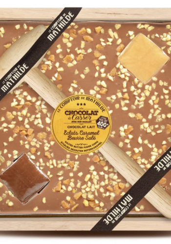 Milk chocolate and salted butter caramel to break - Le Comptoir de Mathilde 400g 
